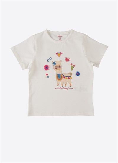Organik Bloom T-Shirt Ekru