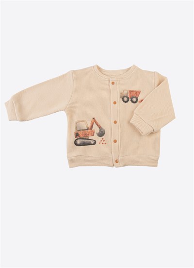 Organik Builder Hırka Bej