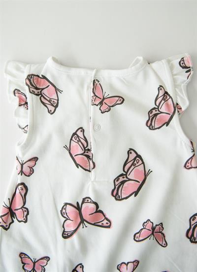 Organik Butterfly 3lü Set Beyaz