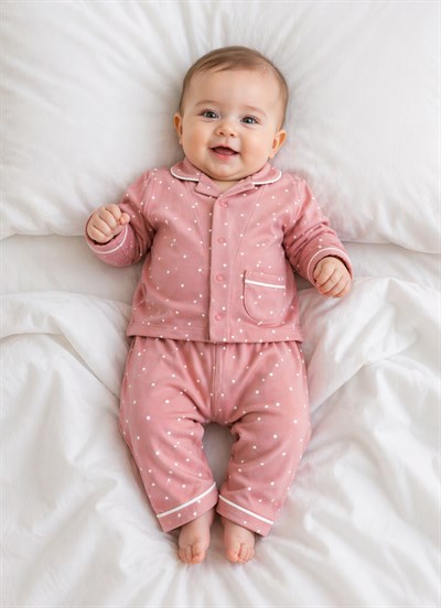 Organik Candy 2li Pijama Takımı Pembe