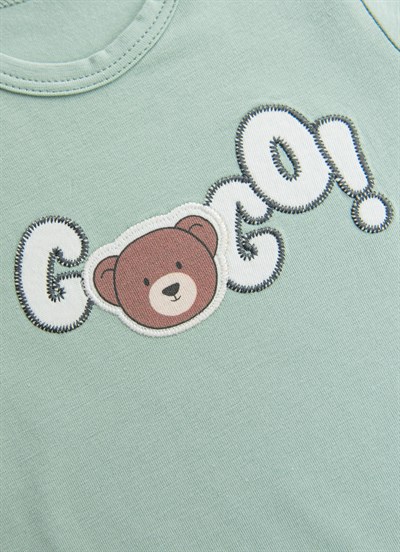 Organik Coco Şort Tulum Yeşil