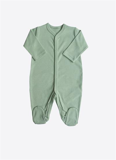 Organik Cute Bear 3lü Patikli Tulum Yeşil