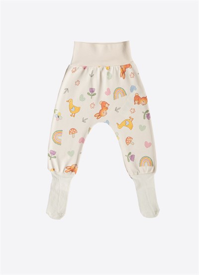 Organik Cute Bunny 3lü Çoraptolon Pembe