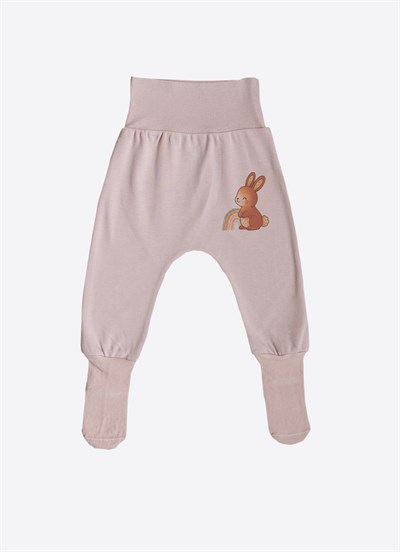 Organik Cute Bunny 3lü Çoraptolon Pembe
