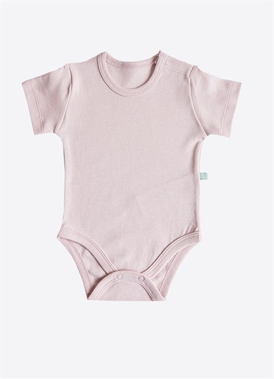 Organik Cute Bunny 3lü Kısa Kol Body Pembe