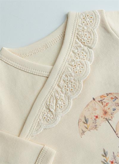 Organik Cute Bunny 5li Hastane Çıkış Seti Natural