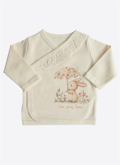 Organik Cute Bunny 5li Hastane Çıkış Seti Natural