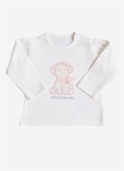 Organik Cute Lovely Sweat Ekru