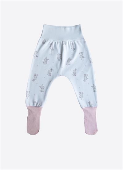 Organik Cute Rabbit 3lü Çoraptolon Pembe