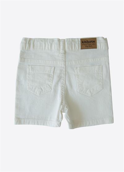 Organik Dean Şort Beyaz