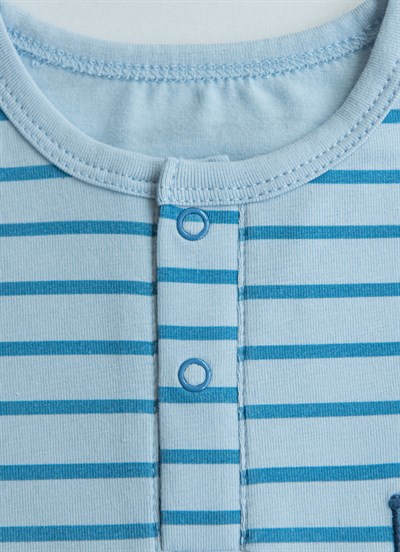 Organik Dino T-Shirt Mavi