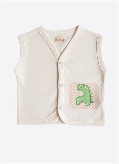 Organik Dinomush Yelek Natural
