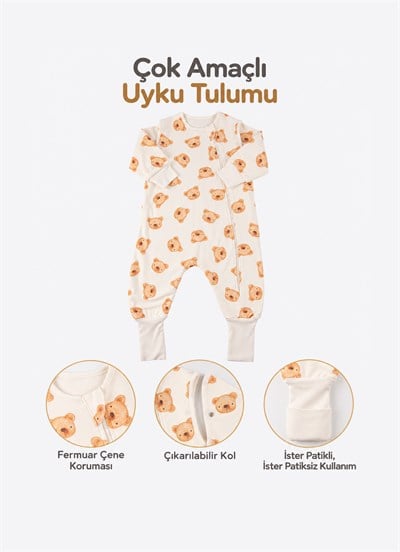 Organik Dodo Uyku Tulumu Ekru