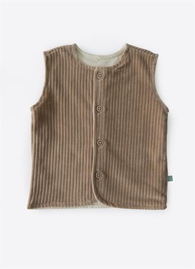 Organik Dosse Yelek Bej