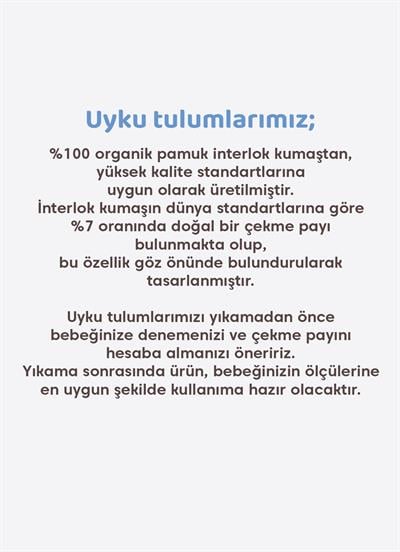 Organik Ducky Uyku Tulumu Yeşil