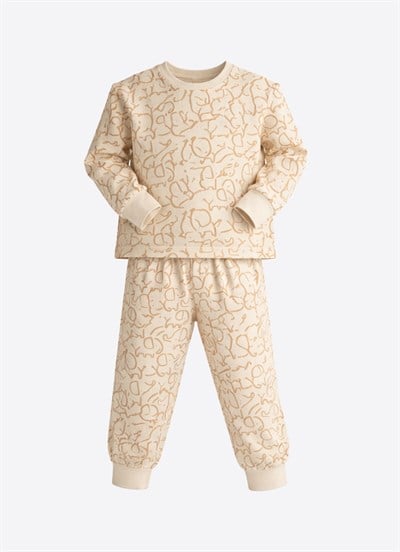 Organik Earl 2li Pijama Takımı Natural