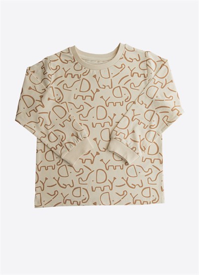 Organik Earl 2li Pijama Takımı Natural