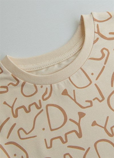 Organik Earl 2li Pijama Takımı Natural