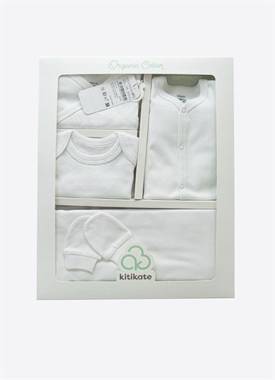Organik Eco 10lu Zıbın Set Beyaz