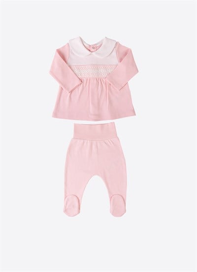 Organik Ely 2li Takım Pembe