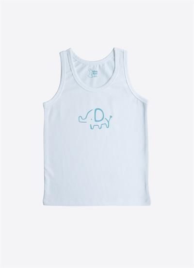 Organik Elephant 3lü Atlet Mavi