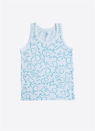 Organik Elephant 3lü Atlet Mavi