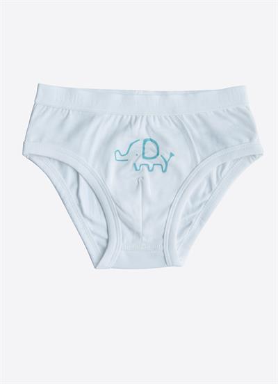 Organik Elephant 3lü Külot Mavi