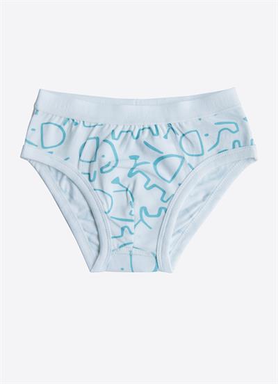 Organik Elephant 3lü Külot Mavi