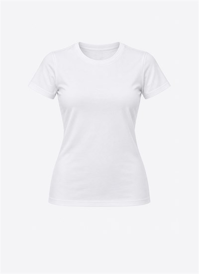 Organik Eliza Slimfit T-Shirt Beyaz
