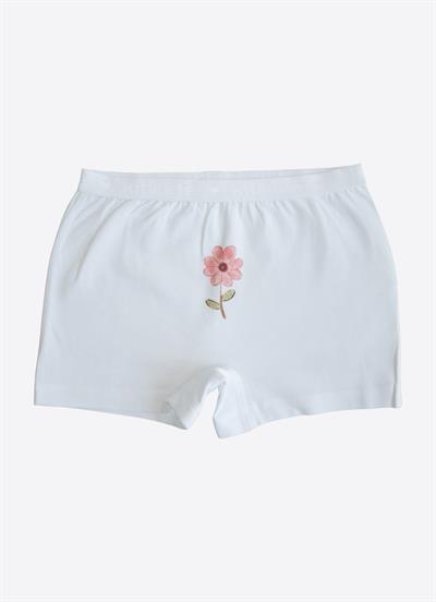 Organik Flowers 3lü Boxer Turuncu