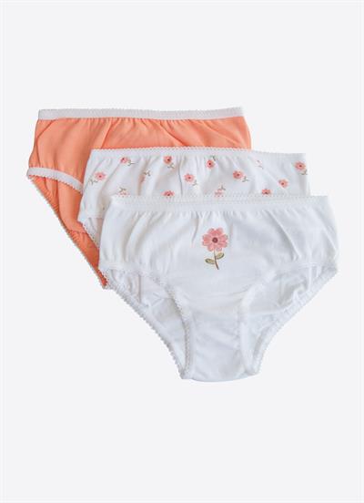 Organik Flowers 3lü Külot Turuncu