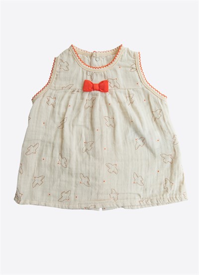 Organik Fly Bird Müslin  2li Takım Natural