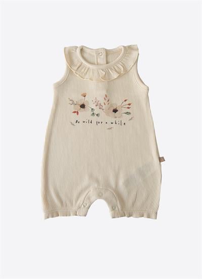 Organik For a While Şort Tulum Natural