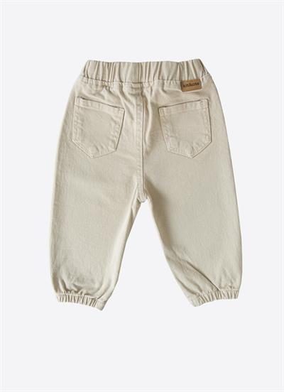 Organik Gabardin Bebek Pantolon Bej