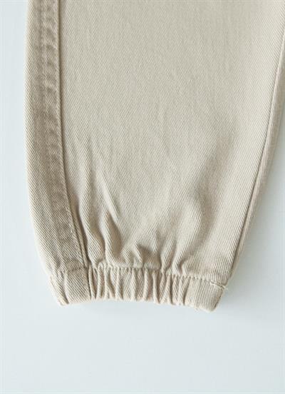 Organik Gabardin Bebek Pantolon Bej