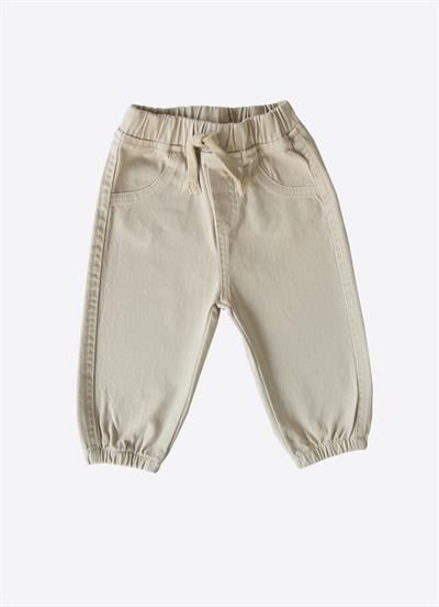 Organik Gabardin Bebek Pantolon Bej