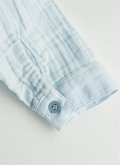 Organik Galvin Gömlek Mavi