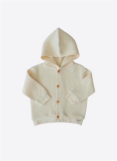 Organik Gofre Hırka Natural
