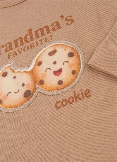 Organik Grandmas Cookie 2li Takım Bej