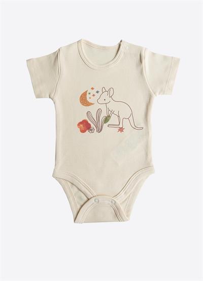 Organik Happy Koala 3lü Kısa Kol Body Pembe