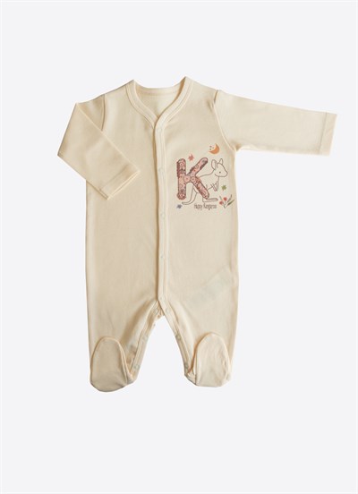 Organik Happy Koala 3lü Patikli Tulum Pembe