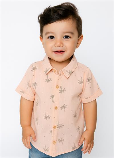 Organik Havana Gömlek Pembe