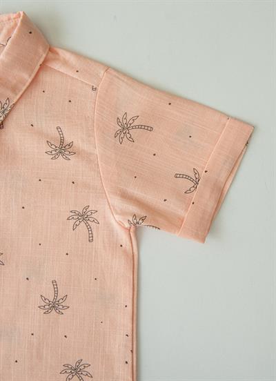 Organik Havana Gömlek Pembe