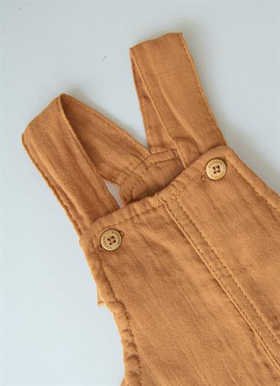 Organik Hello Summer Şort Salopet 2li Takım Sarı