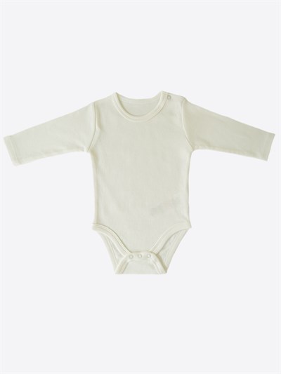 Organik 23 Nisan Uzun Kol Uzayan Body Ekru