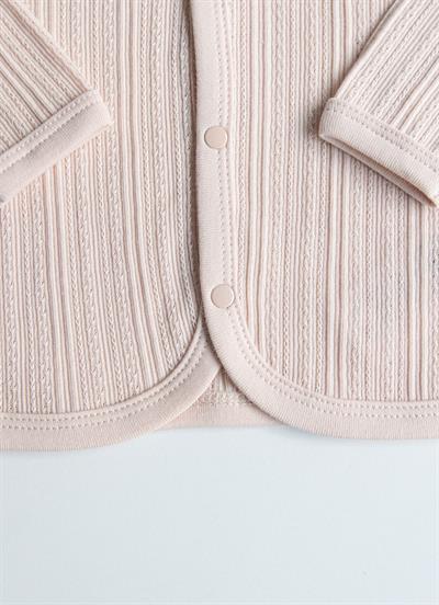 Organik Jaclin Hırka Pembe