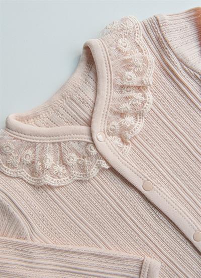 Organik Jaclin Hırka Pembe