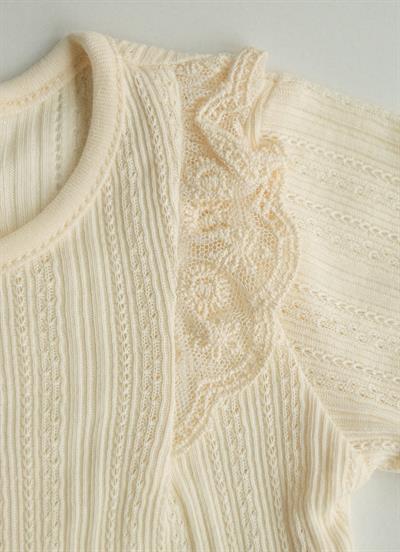 Organik Jaclin Kısa Kol Body Natural