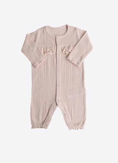 Organik Jaclin Patiksiz Tulum Pembe