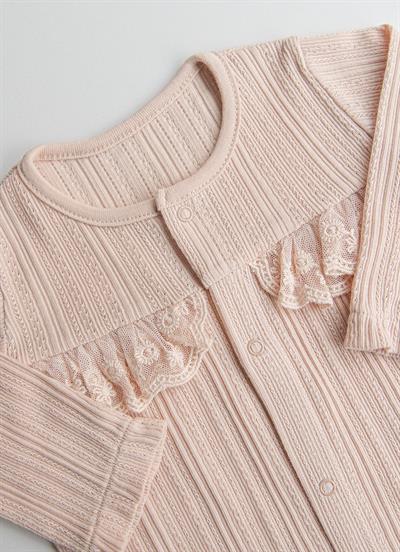 Organik Jaclin Patiksiz Tulum Pembe